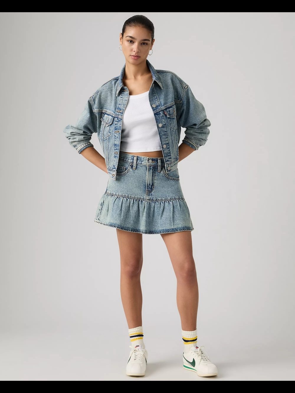 Levi's Flounce Mini Lightweight Skirt